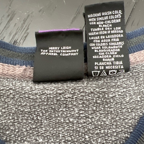 Vintage Grey Mickey Mouse V-Neck Sweater with Blue Embroidery - Picture 6 of 7